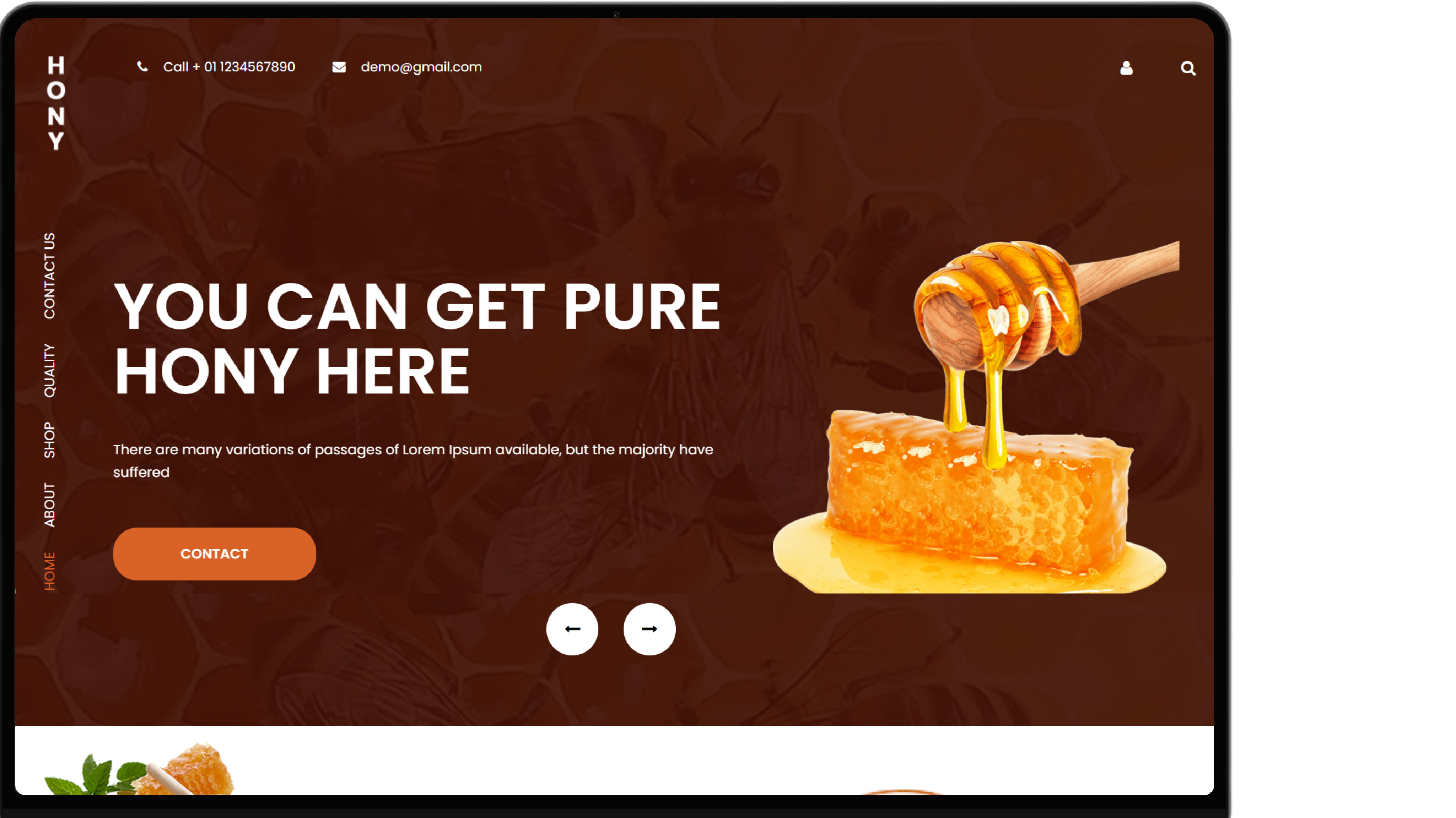 Honey Products Corporate Website
